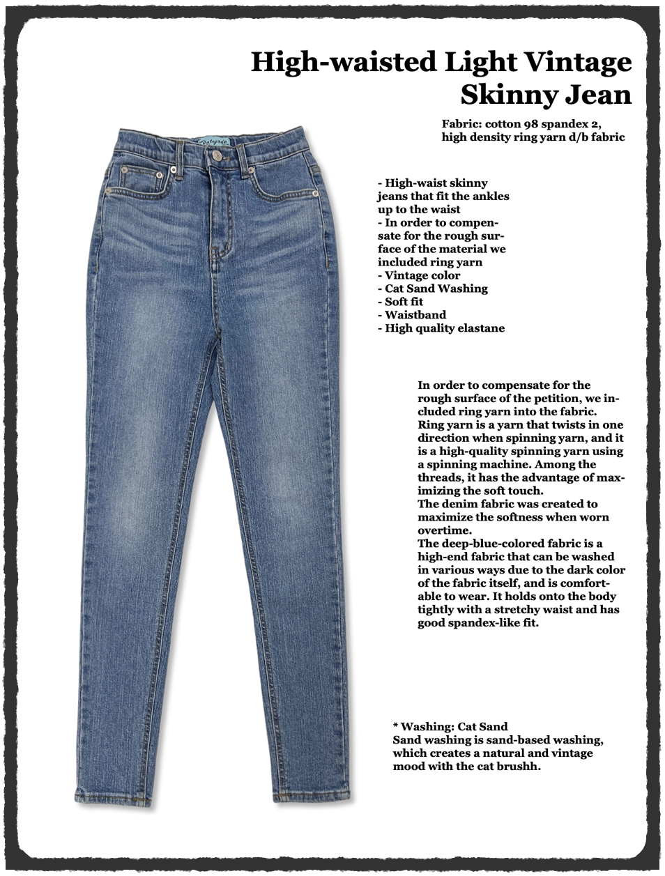 High-waisted Light Vintage Skinny Jean